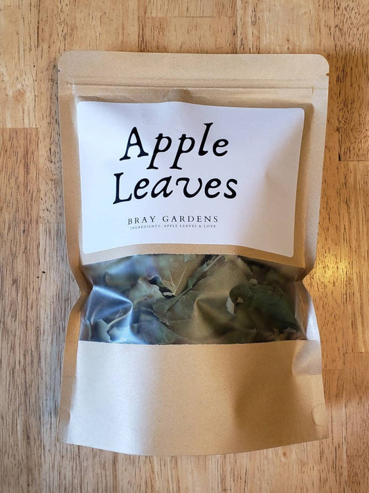 Air-Dried Apple Leaves | Herbal Tea, Natural Crafts & Pet Treats | Handpicked & Unsprayed 2 oz