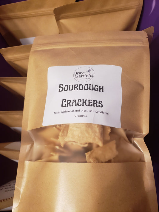 Artisan Sourdough Crackers – Slow Fermented Organic Whole Wheat Crackers | Small Batch Handmade Snack | Charcuterie & Cheese Board Crackers